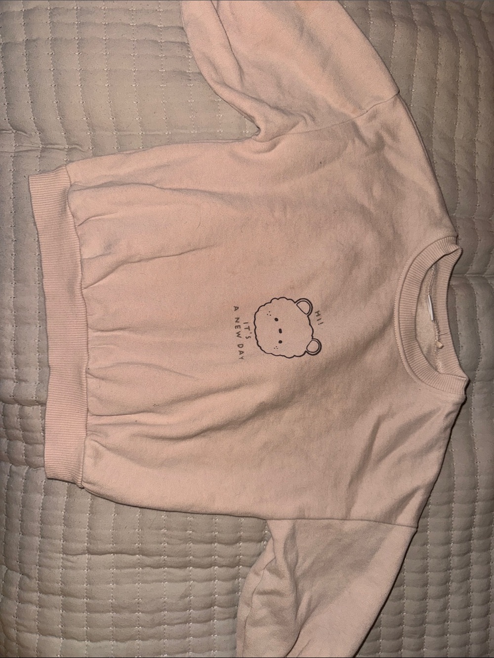 next Pale Pink Bear Graphic Sweatshirt